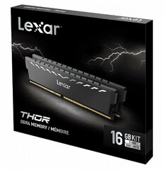 Lexar THOR, 16 ГБ (2x8 ГБ), DDR4, 3200 МГц (LD4BU016G-R3200GDXG) цена и информация | Объём памяти (RAM) | hansapost.ee