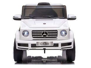 Elektriauto lastele Mercedes G500, valge цена и информация | Электромобили для детей | hansapost.ee