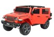 Elektriauto lastele Jeep Rubicon 6768R, punane hind ja info | Laste elektriautod | hansapost.ee