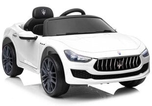 Elektriauto lastele Maserati Ghibli SL631, valge hind ja info | Laste elektriautod | hansapost.ee