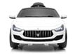 Elektriauto lastele Maserati Ghibli SL631, valge hind ja info | Laste elektriautod | hansapost.ee