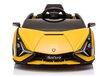 Elektriauto lastele Lamborghini Sian, kollane цена и информация | Laste elektriautod | hansapost.ee