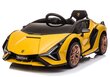 Elektriauto lastele Lamborghini Sian, kollane цена и информация | Laste elektriautod | hansapost.ee