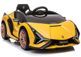 Elektriauto lastele Lamborghini Sian, kollane цена и информация | Электромобили для детей | hansapost.ee