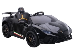 Elektriauto lastele Lamborghini Huracan, must цена и информация | Электромобили для детей | hansapost.ee