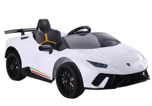 Elektriauto lastele Lamborghini Huracan, valge цена и информация | Электромобили для детей | hansapost.ee