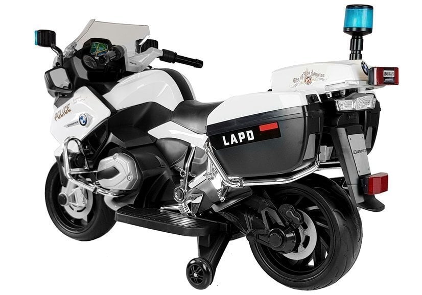 Elektriline mootorratas lastele BMW R1200 Police, valge hind ja info | Laste elektriautod | hansapost.ee