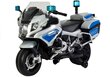 Elektriline mootorratas lastele BMW R1200 Police, hõbedane цена и информация | Laste elektriautod | hansapost.ee