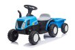 Elektriline traktor haagisega A009, sinine цена и информация | Laste elektriautod | hansapost.ee