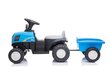 Elektriline traktor haagisega A009, sinine цена и информация | Laste elektriautod | hansapost.ee