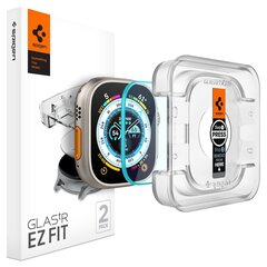 Apple Watch Ultra kaitsekile Spigen GLAS.TR "EZ Fit" (2 tk) hind ja info | Spigen Nutikellad ja nutivõrud | hansapost.ee