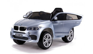 Детский одноместный электромобиль BMW X6, Серебро цена и информация | Электромобили для детей | hansapost.ee