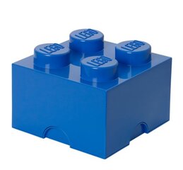 Кубик-коробка для хранения LEGO 4 синего цвета цена и информация | Конструкторы и кубики | hansapost.ee