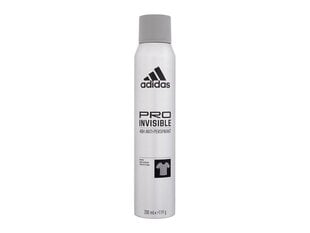 Spreideodorant meestele Adidas Pro Invisible 48h 200 ml hind ja info | Deodorandid | hansapost.ee