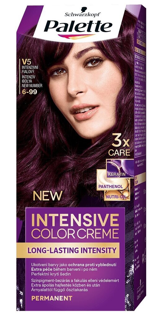 Kreemjas juuksevärv Schwarzkopf Palette Intensive Color Creme, V5 Intensive Violet (intensiivne lilla) цена и информация | Juuksevärvid | hansapost.ee