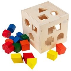 Arendav puidust kuubikute sorteerija hind ja info | Beebide mänguasjad | hansapost.ee