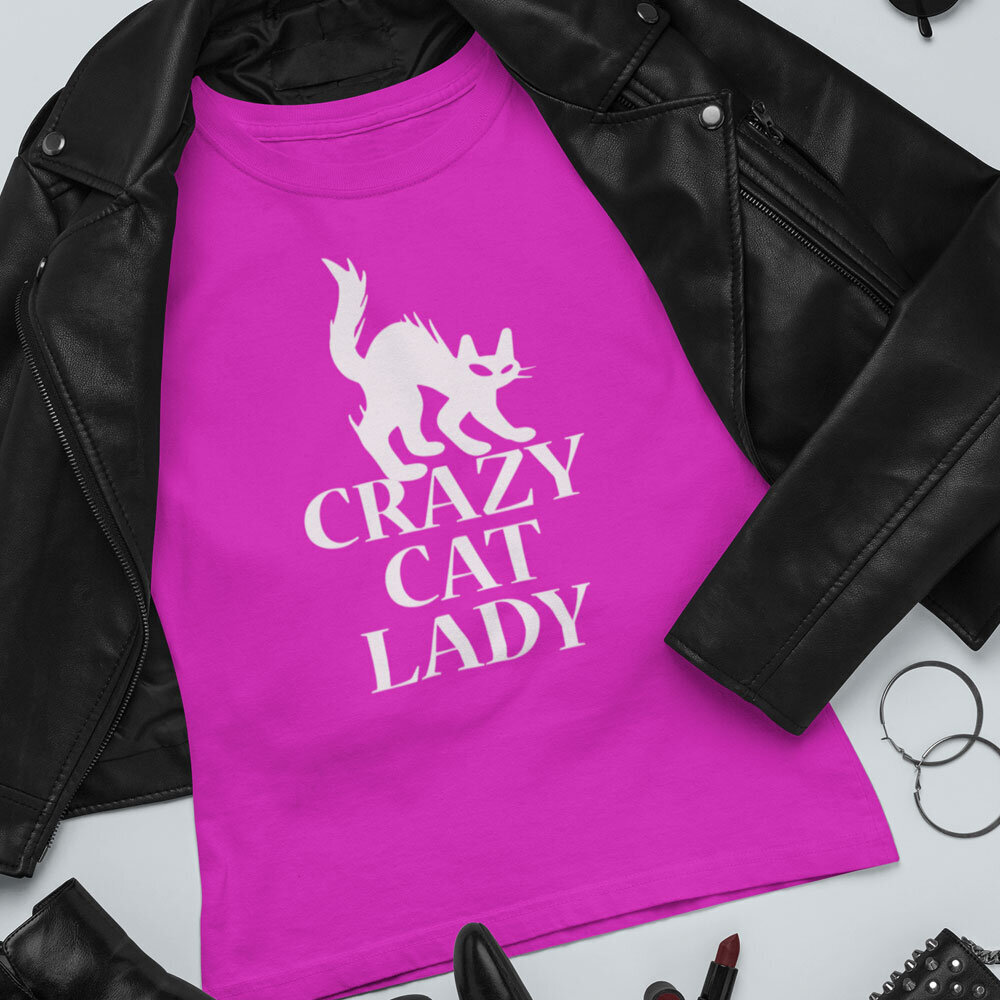 Naiste särk Crazy cat lady цена и информация | Disainsärgid ja t-särgid | hansapost.ee