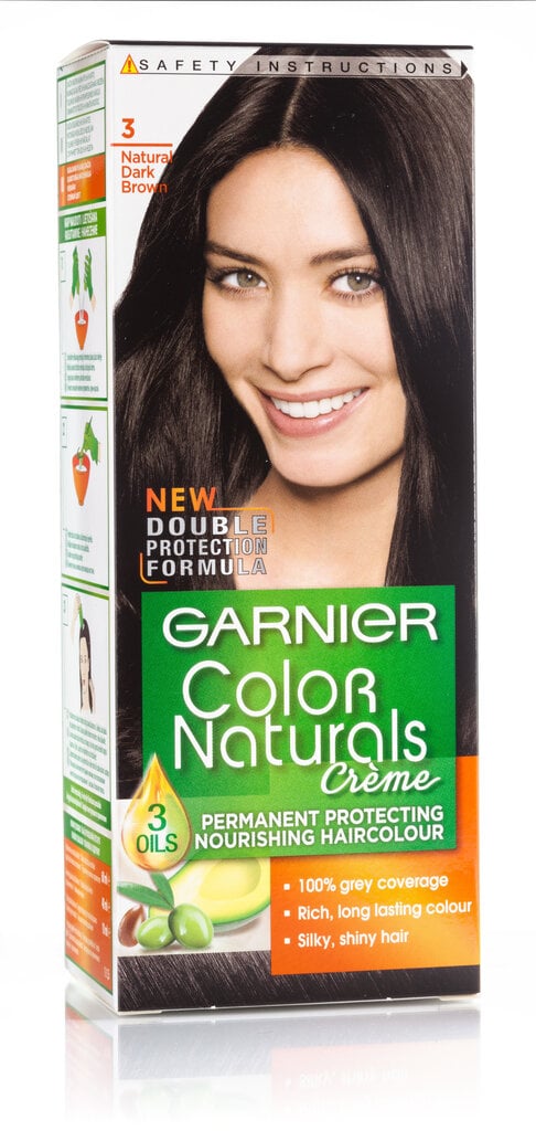 Kauapüsiv juuksevärv Garnier Color Naturals, Natural Dark Brown hind ja info | Juuksevärvid | hansapost.ee