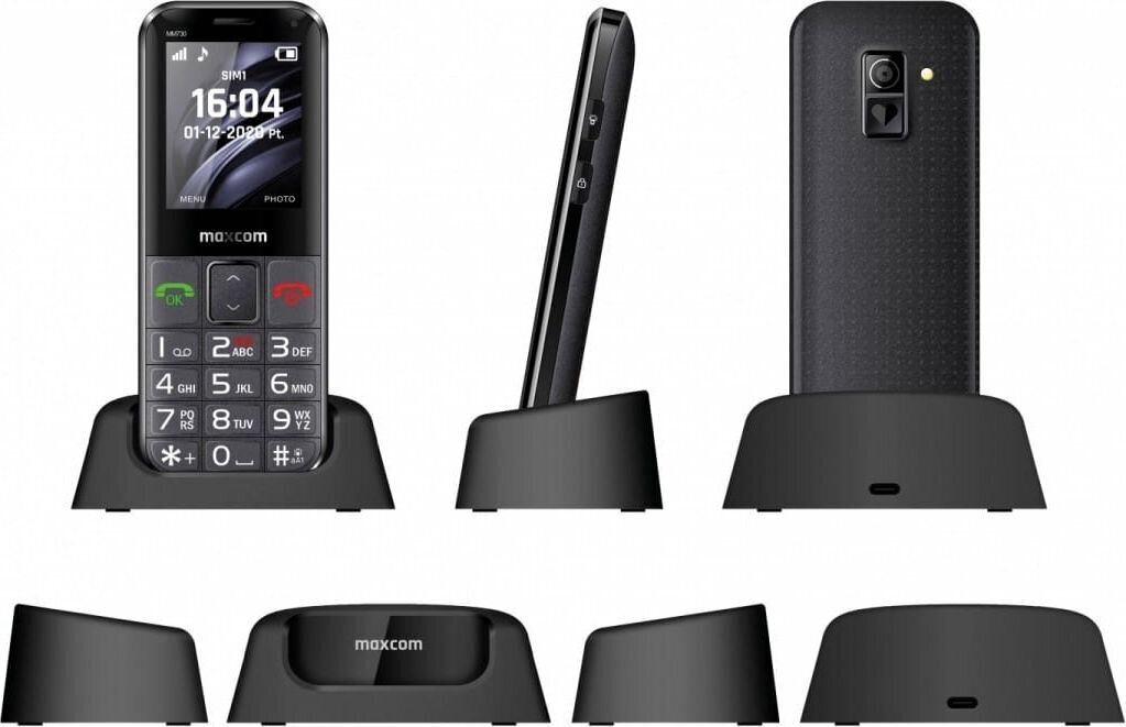 Maxcom Comfort MM730 Senior Phone 2G Black hind ja info | Telefonid | hansapost.ee