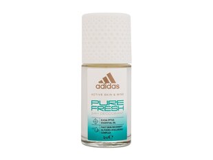 Шариковый дезодорант Adidas Pure Fresh 24 часа 50 мл цена и информация | Adidas Духи, косметика | hansapost.ee