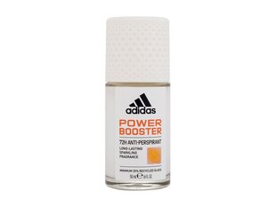 Шариковый дезодорант Adidas Power Booster 72ч 50 мл цена и информация | Дезодоранты | hansapost.ee