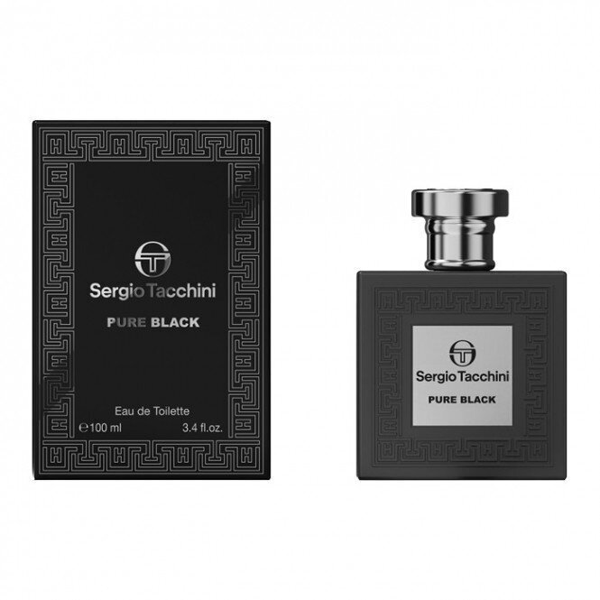 Tualettvesi Sergio Tacchini Pure Black EDT meestele 100 ml цена и информация | Parfüümid meestele | hansapost.ee