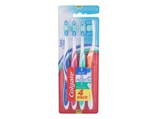 Colgate Triple Action Medium Toothbrush (4 pcs) - Toothbrushes with shaped bristles hind ja info | Colgate Hügieenitarbed | hansapost.ee