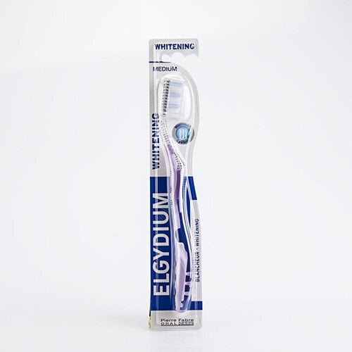 ELGYDIUM Whitening Medium hambahari loomuliku valgeduse saavutamiseks цена и информация | Hambaharjad, hampapastad ja suuloputusvedelikud | hansapost.ee