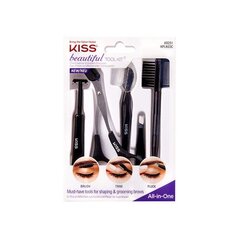 Kiss My Face Beautiful Tool Kit Brows - Eyebrow trim kit цена и информация | Кисти для макияжа, спонжи | hansapost.ee