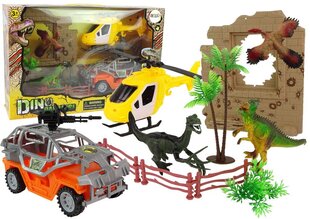 Komplekt Dinosauruste park koos sõidukitega цена и информация | Игрушки для мальчиков | hansapost.ee
