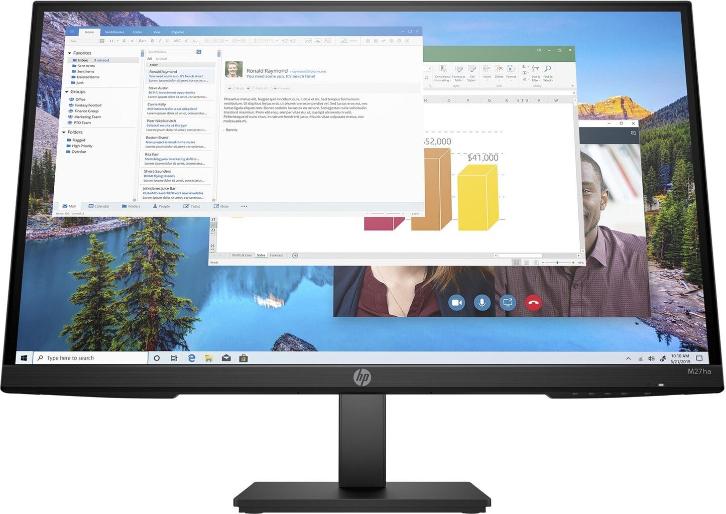 HP M27HA 22H94E9 цена и информация | Monitorid | hansapost.ee