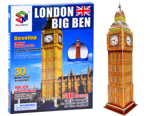 3D pusle Londoni Big Ben, 30 o. цена и информация | Пазлы | hansapost.ee