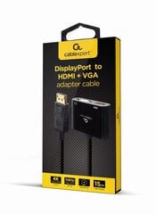 Gembird DisplayPort male - HDMI female цена и информация | Адаптеры, USB-разветвители | hansapost.ee