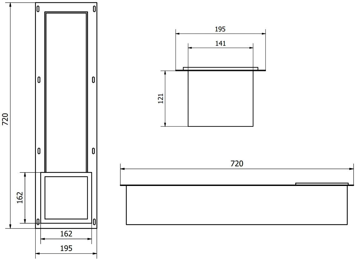 Mexen X-Wall-B peidetud tualettpaberi ümbris, Inox hind ja info | Vannitoa aksessuaarid | hansapost.ee