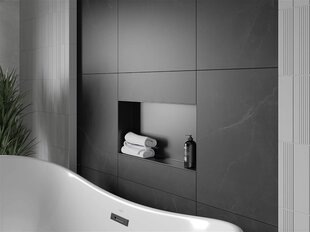 Mexen X-Wall-NR süvistatav seinariiul, 60x30 cm, Black цена и информация | Аксессуары для ванной комнаты | hansapost.ee