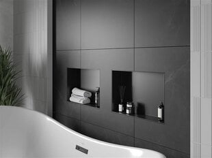 Mexen X-Wall-NR süvistatav seinariiul, 45x30 cm, Black цена и информация | Аксессуары для ванной комнаты | hansapost.ee
