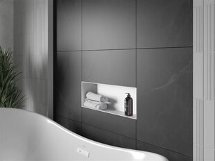 Mexen X-Wall-NR süvistatav seinariiul, 60x20 cm, White цена и информация | Аксессуары для ванной комнаты | hansapost.ee