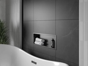 Mexen X-Wall-R süvistatav seinariiul, 60x20 cm, Black цена и информация | Аксессуары для ванной комнаты | hansapost.ee