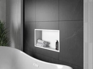 Mexen X-Wall-R süvistatav seinariiul, 60x30 cm, White цена и информация | Аксессуары для ванной комнаты | hansapost.ee