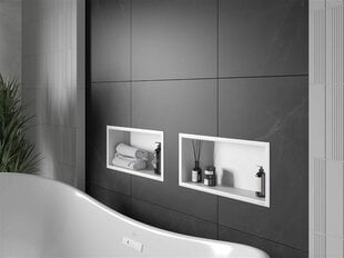 Mexen X-Wall-R süvistatav seinariiul, 45x20 cm, White цена и информация | Аксессуары для ванной комнаты | hansapost.ee