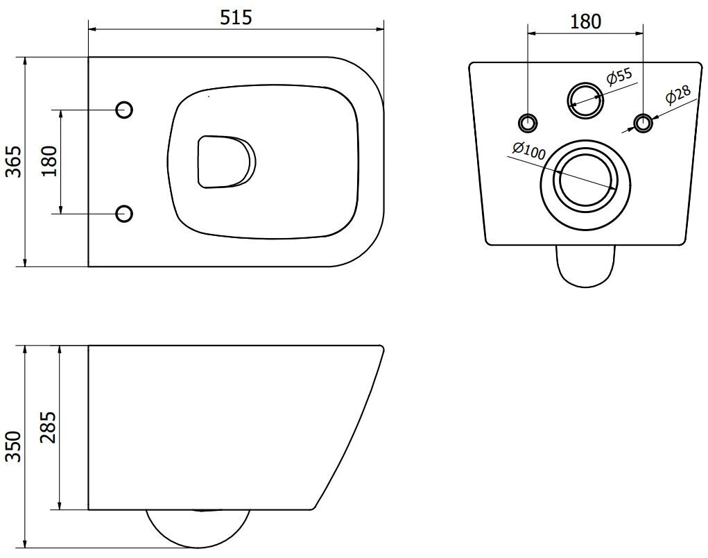 WC-pott Mexen Madox Rimless Slim Duroplast koos aeglaselt sulguva kaanega, White hind ja info | WС-potid | hansapost.ee