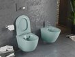 WC-pott Mexen Lena Rimless Slim Duroplast koos aeglaselt sulguva kaanega, Light green mat цена и информация | WС-potid | hansapost.ee