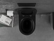 WC-pott Mexen Lena Rimless Slim Duroplast koos aeglaselt sulguva kaanega, Black matt/Silver цена и информация | WС-potid | hansapost.ee