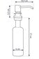 Vedela pesuaine dosaator valamule REA, Brushed Steel hind ja info | Segisti- ja köögivalamutarvikud | hansapost.ee