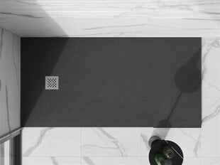 Прямоугольный душевой поддон Mexen Stone+ с сифоном, Антрацит, 160x70,80,90,100 см цена и информация | Стойки для душа | hansapost.ee
