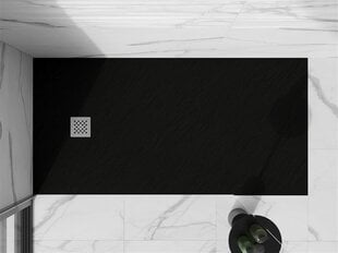 Ristkülikukujuline dušialus Mexen Stone+ koos sifooniga, black, 180x70,80,90,100 cm hind ja info | Dušialused | hansapost.ee