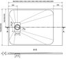 Ristkülikukujuline dušialus Mexen Hugo SMC koos sifooniga, white, 150x70,80,90 cm hind ja info | Dušialused | hansapost.ee