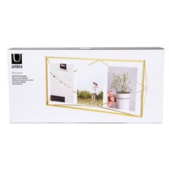 Рамка для фотографий Umbra Prisma, 3 фотографии, матовая, цвета латуни цена и информация | Рамки, фотоальбомы | hansapost.ee