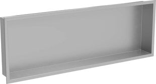 Mexen X-Wall-R süvistatav seinariiul, 90x30 cm, Inox hind ja info | Vannitoa aksessuaarid | hansapost.ee