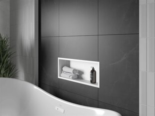 Mexen X-Wall-R süvistatav seinariiul, 60x20 cm, White цена и информация | Аксессуары для ванной комнаты | hansapost.ee